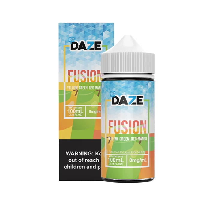 7Daze Fusion TFN - Yellow Green Red Mango Iced - 100ml 7Daze Fusion TFN - Yellow Green Red Mango Iced - 100ml