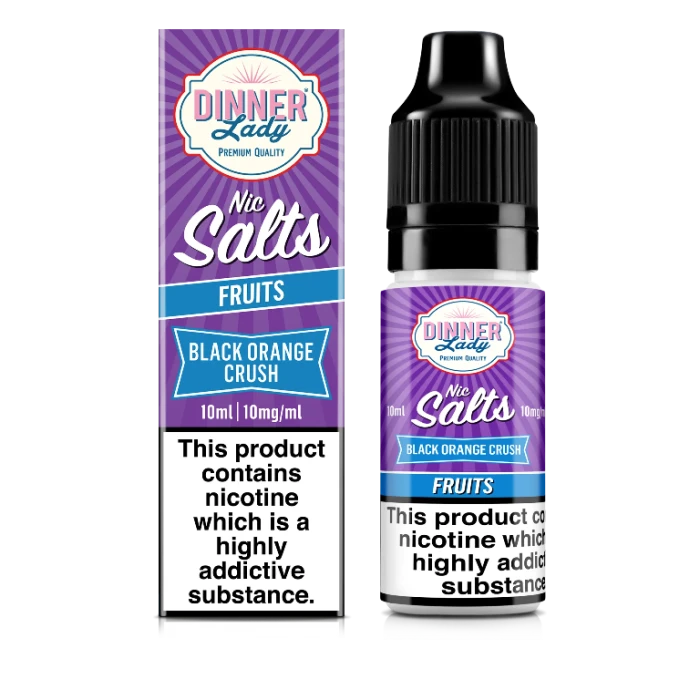 DINNER LADY SALTS ICE - BLACK ORANGE CRUSH - 10ML