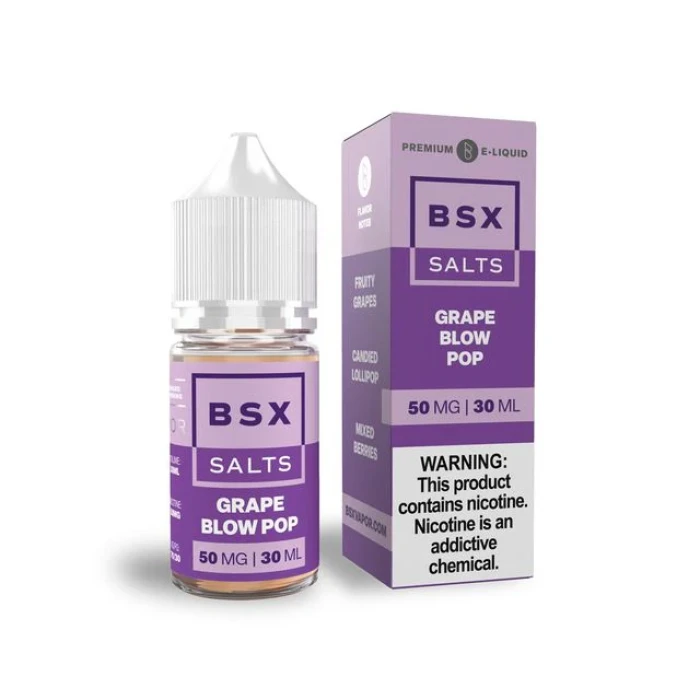 GLAS BASIX BSX Nic Salts - Grape Blow Pop - 30ml