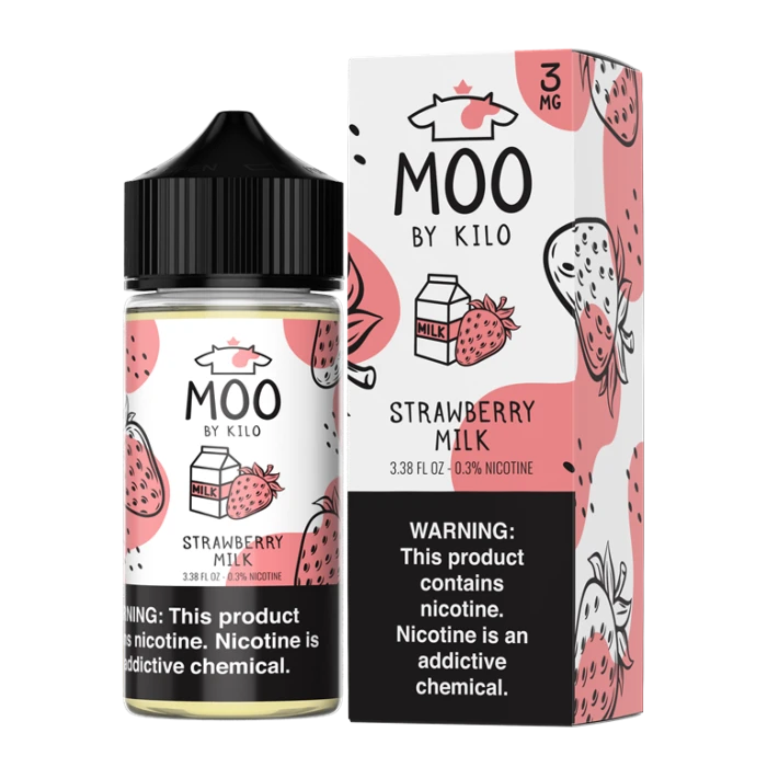 MOO E-LIQUIDS BY KILO - STRAWBERRY MILK - 100ML