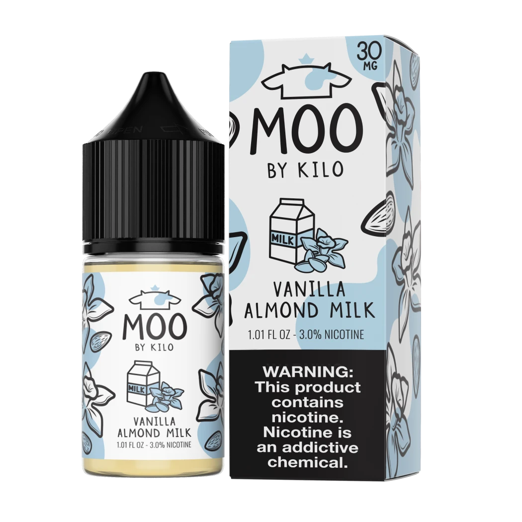 MOO E-LIQUIDS SALT BY KILO - VANILLA ALMOND MILK - 30ML