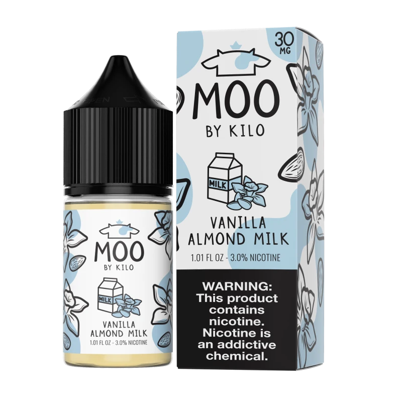 MOO E-LIQUIDS SALT BY KILO - VANILLA ALMOND MILK - 30ML