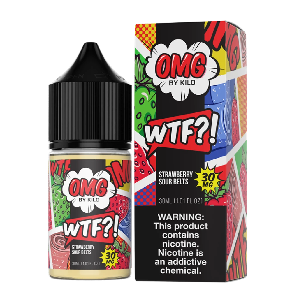 OMG E-LIQUID SALT BY KILO - WTF STRAWBERRY SOURBELT - 30ML