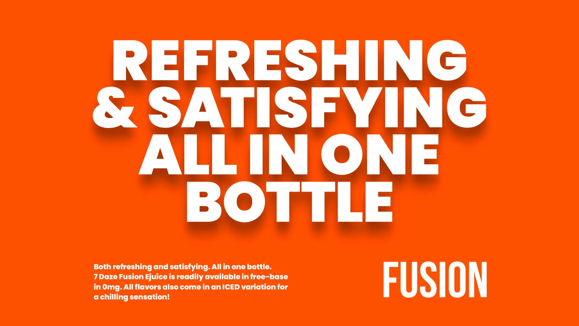 7 Daze Fusion official e-liquid campaign banner