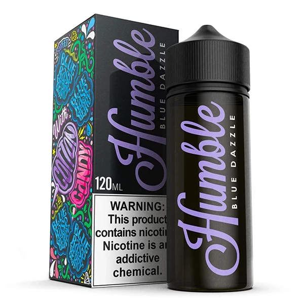 Humble Juice Co Blue Dazzle 120ML blue raspberry cotton candy e-liquid